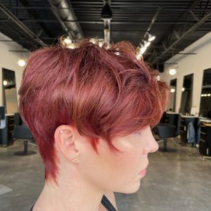 red hair pixie haircut short hair