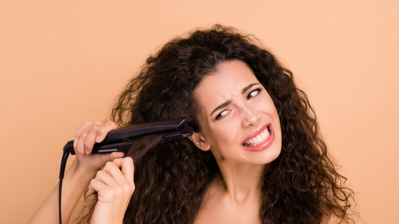 heat damaged hair